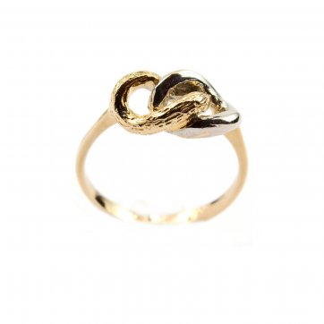 Elixir Yellow gold ring "knot"