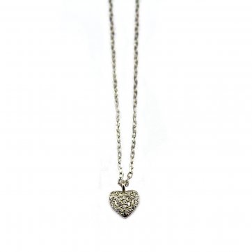 Heart Sterling silver heart necklace