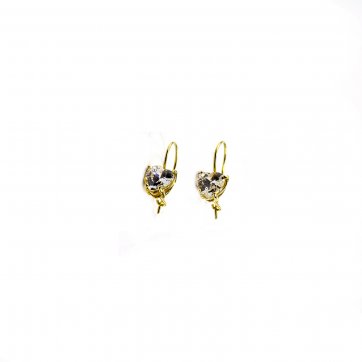 Elixir Yellow gold earrings "Hearts"