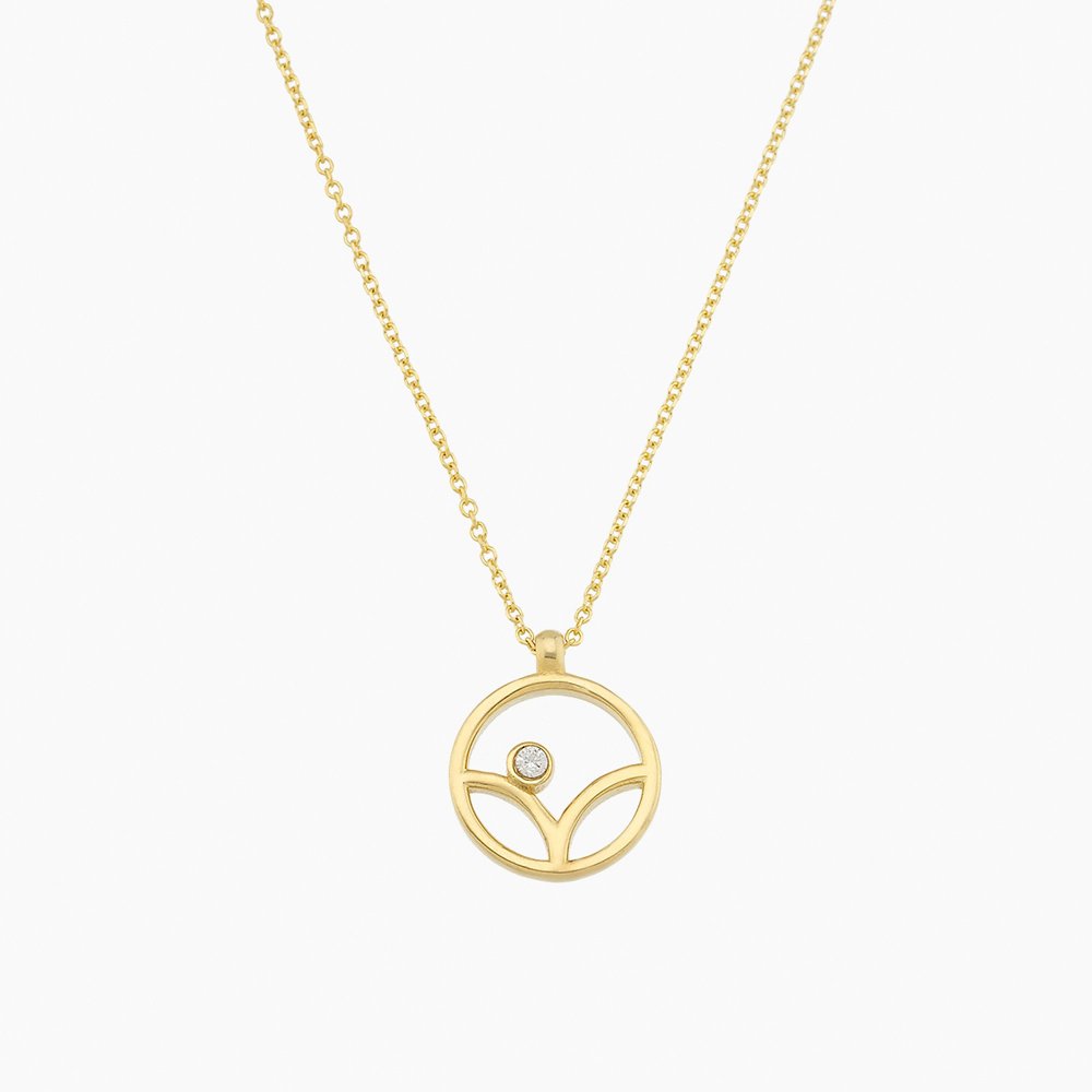 Yellow gold necklace