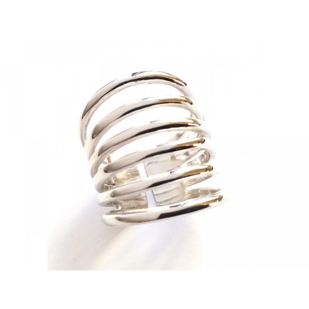 Silver ring 2.5 cm thick