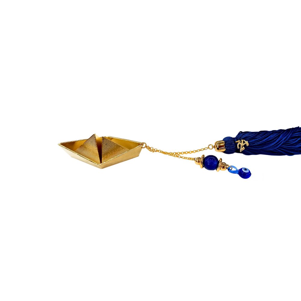 Golden boat with tassel