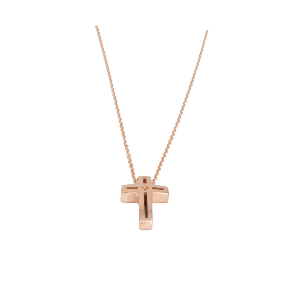 Gold cross with chain