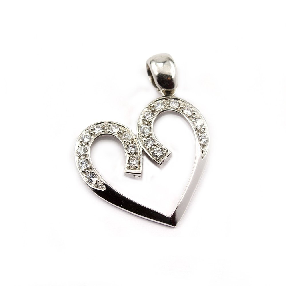 Sterling silver heart pendant