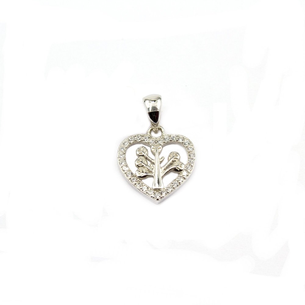 Sterling silver heart pendant