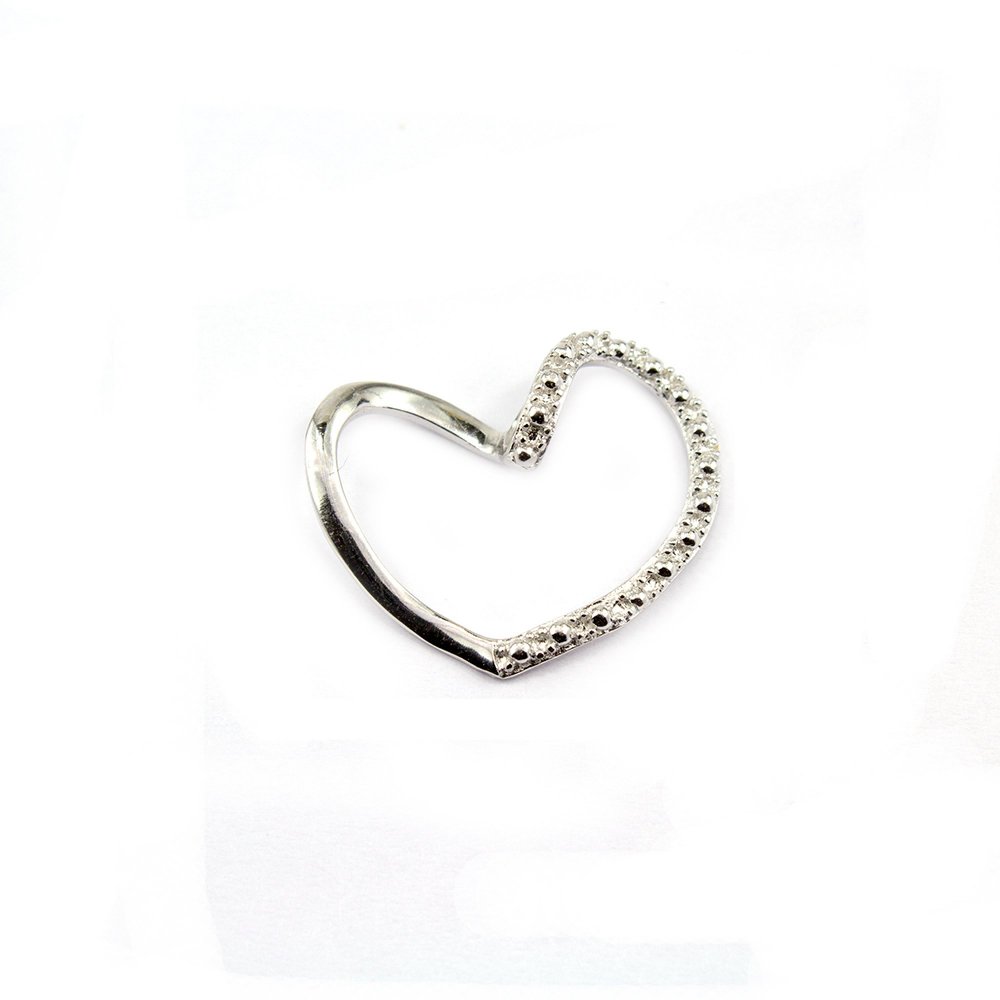 Sterling silver heart pendant