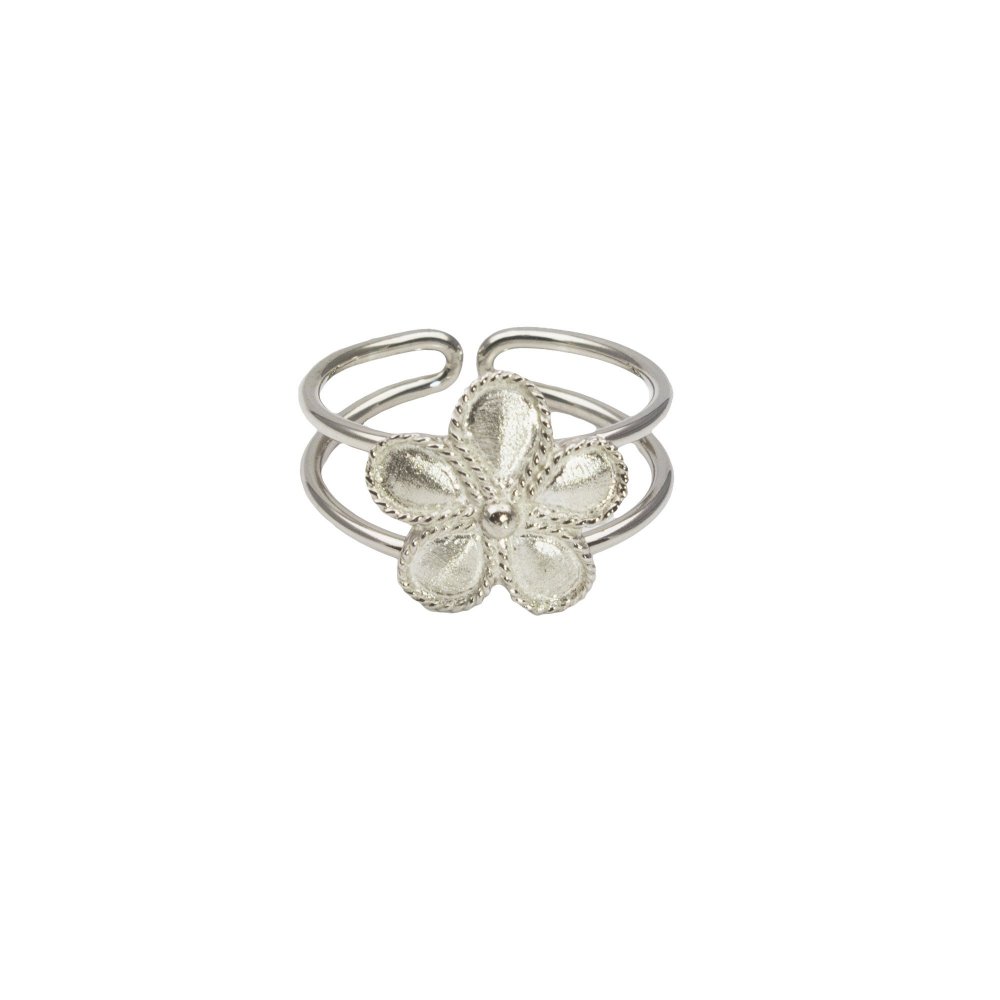 Silver Rose Ring