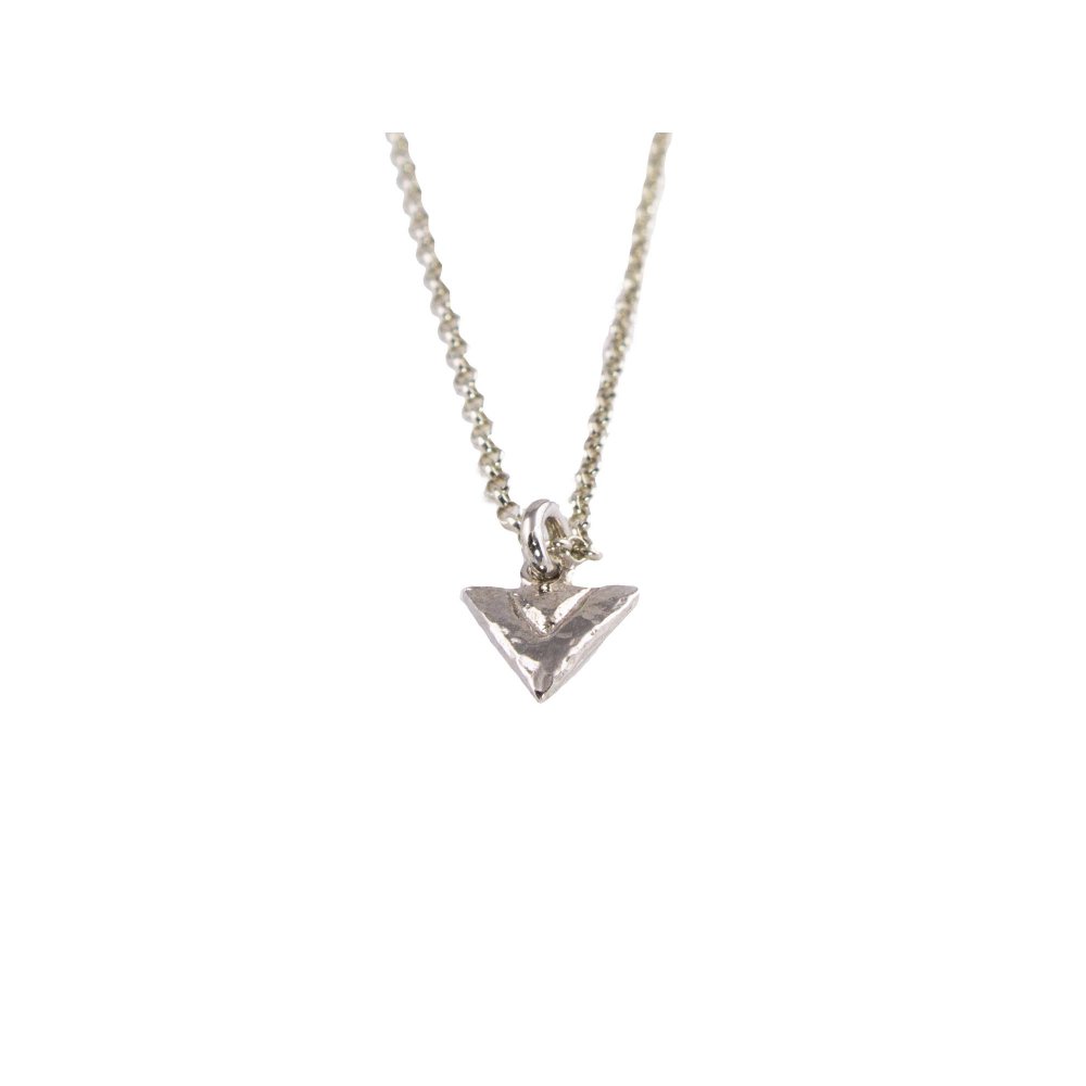 Silver Necklace Interlaced Angles