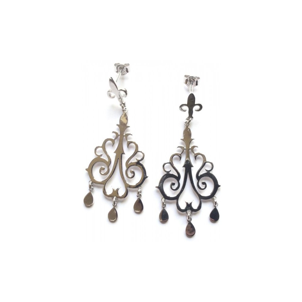 Silver earrings