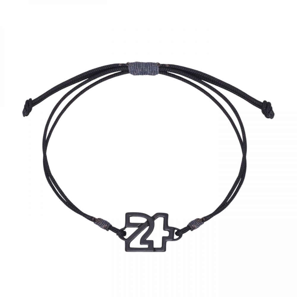 Charm bracelet 2024 with black electrostatic painting