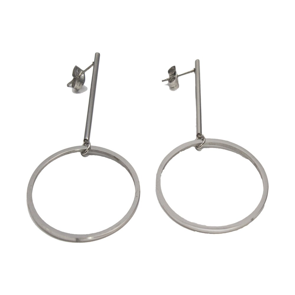 Steel earring