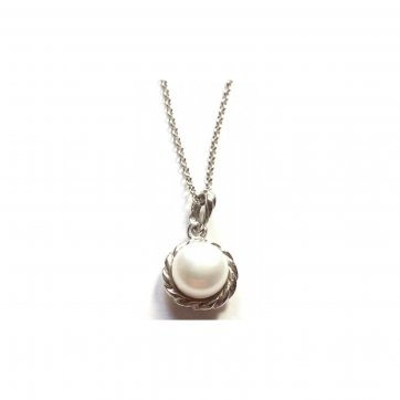 Elite Silver necklace with pearl