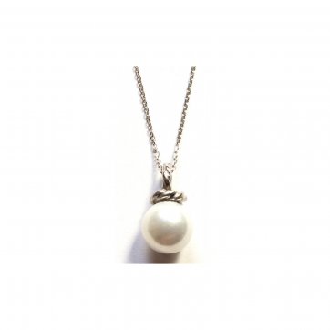 Elite Silver necklace with pearl