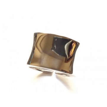 Geometry Silver ring 1.3 cm thick
