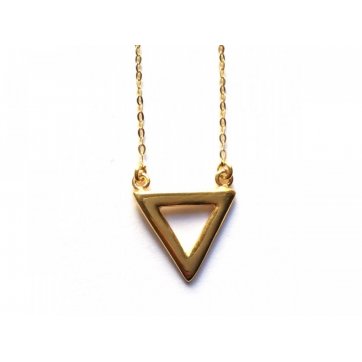 Geometry Silver necklace with triangle motif