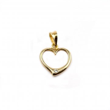 Elixir Yellow gold heart pendant