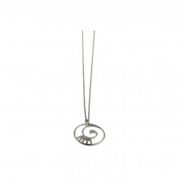 Inspired Silver necklace with "In Spiral" motif