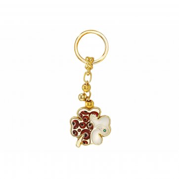 Save The Year 22 Four-leaf clover keyring charm