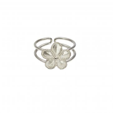 Mythos Silver Rose Ring