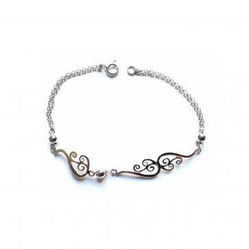 Nostalgia Silver bracelet with chain