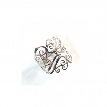 Nostalgia Silver ring 2 cm thick