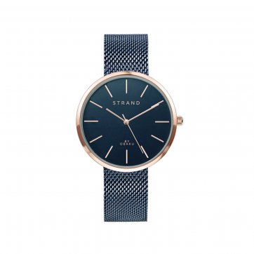 Strand Strand by Obaku watch with blue dial and bracelet S700LXVLML